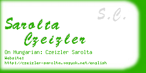 sarolta czeizler business card